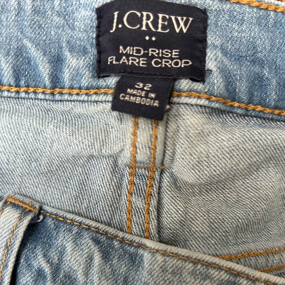 J.Crew Mid Rise Flare Crop Women’s Size 32 - Picture 8 of 8